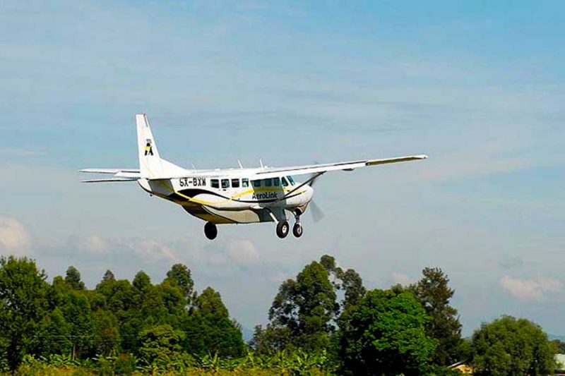 Aerial view of Murchison Falls National Park