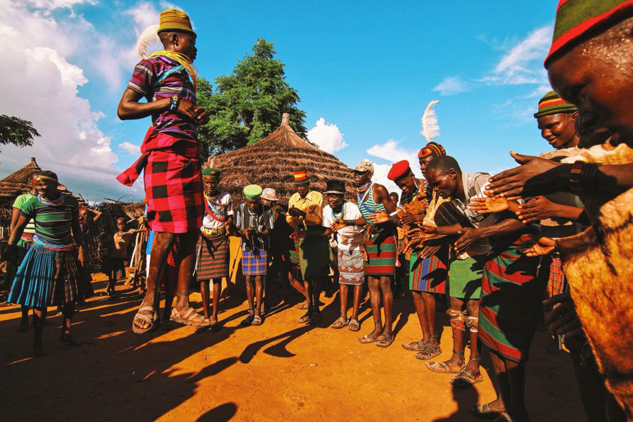 Interaction with the Ik Tribe - a Traditional dance by Karamojong tribe in Uganda