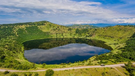Scenic view of Katwe Explosion Craters