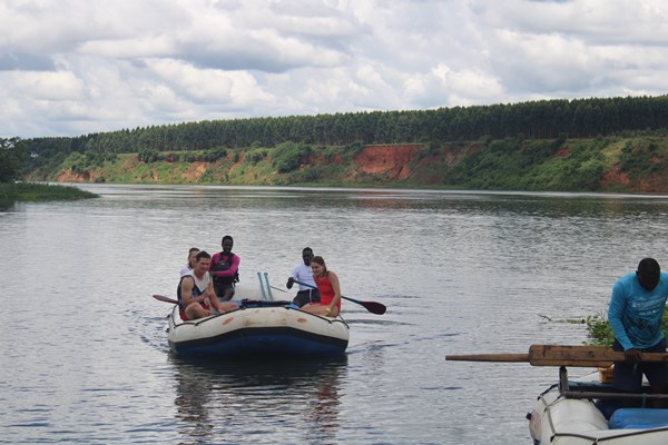 Serene Moments in White Water Rafting